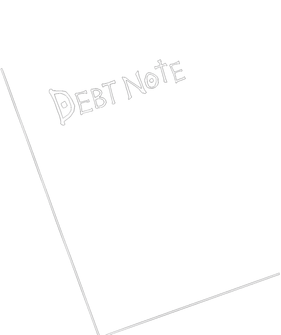 DebtNote notebook cover